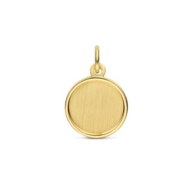 14K Geelgouden Graveerhanger - Een Persoonlijk en Tijdloos Sieraad