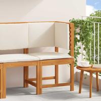 Tuinstoel met kussen Bruin 50 x 50 x 91cm Massief acaciahout