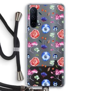 Bloemetjes: OnePlus Nord CE 5G Transparant Hoesje met koord