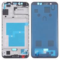 Front behuizing LCD frame bezel plaat voor Huawei Y6 Prime (2018) (zwart)