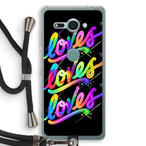Loves: Sony Xperia XZ2 Compact Transparant Hoesje met koord
