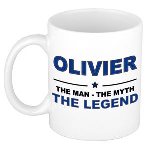 Olivier The man, The myth the legend cadeau koffie mok / thee beker 300 ml