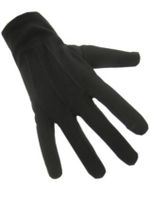 Handschoenen kort zwart katoen - thumbnail