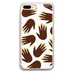 Hands dark: iPhone 7 Plus Transparant Hoesje