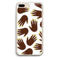 Hands dark: iPhone 7 Plus Transparant Hoesje