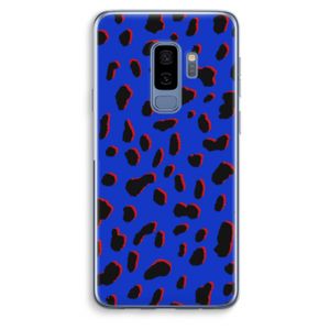 Blue Leopard: Samsung Galaxy S9 Plus Transparant Hoesje