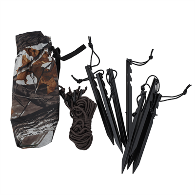 Buteo Photo Gear tas met haringen en touwen sneeuw