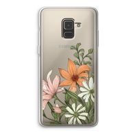 Floral bouquet: Samsung Galaxy A8 (2018) Transparant Hoesje