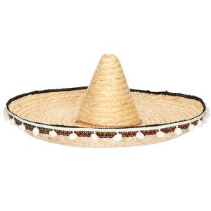 Naturel Mexicaanse sombrero 60 cm   -