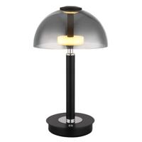 Globo TafellampUldin zwart met smoke glas - 21953S