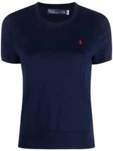 Polo Ralph Lauren t-shirt en maille à logo brodé - Bleu