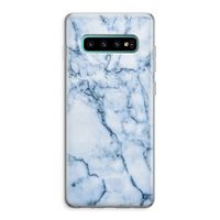 Blauw marmer: Samsung Galaxy S10 Plus Transparant Hoesje