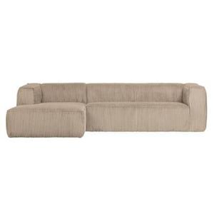 "WOOOD Exclusive Bean Chaise Longue Links - Ribstof - Travertin "