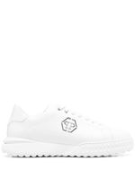 Philipp Plein baskets en cuir - Blanc