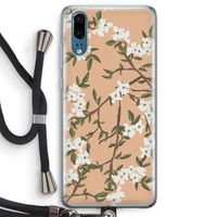Blossoming spring: Huawei P20 Transparant Hoesje met koord