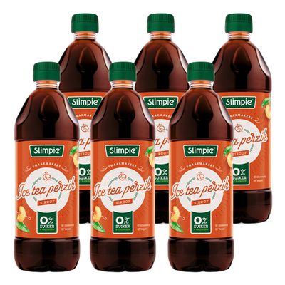 Slimpie - Ice tea Perzik Siroop - 6x 650ml
