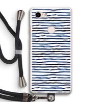 Verrassende lijnen: Pixel 3 Transparant Hoesje met koord