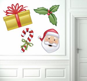 Sticker set kerstmis kerst