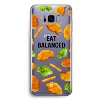 Eat Balanced: Samsung Galaxy S8 Plus Transparant Hoesje