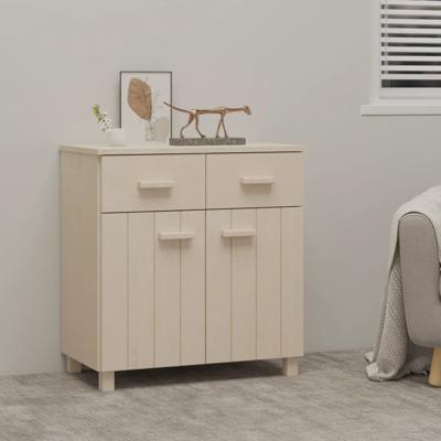 Dressoir HAMAR 79x40x80 cm massief grenenhout honingbruin