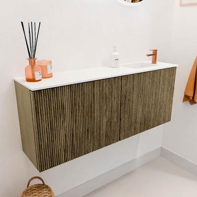 Toiletmeubel Mondiaz Joya | 100 cm | Meubelkleur Dusk | Faye wastafel Talc Rechts | 1 kraangat Toiletmeubel Mondiaz Joya | 100 cm | Meubelkleur Dusk | Faye wastafel Talc Rechts | 1 kraangat