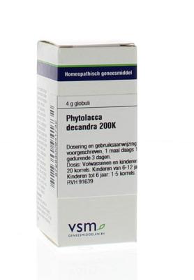 VSM Phytolacca decandra 200K 4 Gram VSM Phytolacca decandra 200K 4 Gram