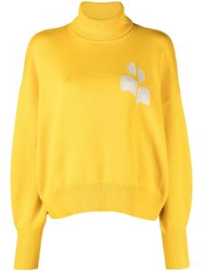 MARANT ÉTOILE pull en coton mélangé Nash à col roulé - Jaune