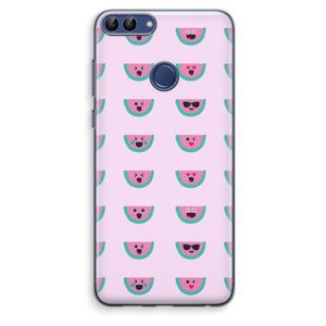 Smiley watermeloenprint: Huawei P Smart (2018) Transparant Hoesje