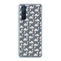 Zwanen: Sony Xperia 5 II Transparant Hoesje