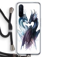 Yin Yang Dragons: OnePlus Nord CE 5G Transparant Hoesje met koord