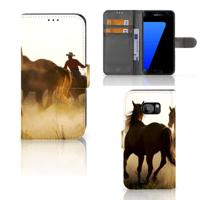 Samsung Galaxy S7 Edge | Telefoonhoesje | Met pasjeshouder | Design Cowboy