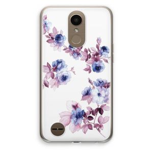 Waterverf bloemen: LG K10 (2017) Transparant Hoesje