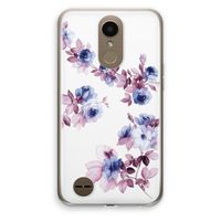 Waterverf bloemen: LG K10 (2017) Transparant Hoesje