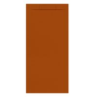 Douchebak + Sifon Allibert Rectangle 180x80 cm Satijn Koper Oranje Allibert