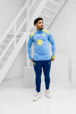 FC Barcelona Strike Trainingspak 1/4 Zip 2025/2026 Heren Blauw/Geel - Maat L - Kleur: GeelBlauw | Soccerfanshop