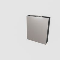 Spiegelkast BWS Cube 60x70x16 cm Mat Zwart Urban - thumbnail