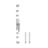 Intersteel Klink-espagnolet rechts l-recht met stangenset 2x 1245 mm geborsteld rvs