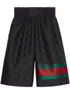 Gucci short oversize à motif GG - Noir