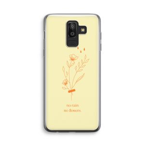 No rain no flowers: Samsung Galaxy J8 (2018) Transparant Hoesje