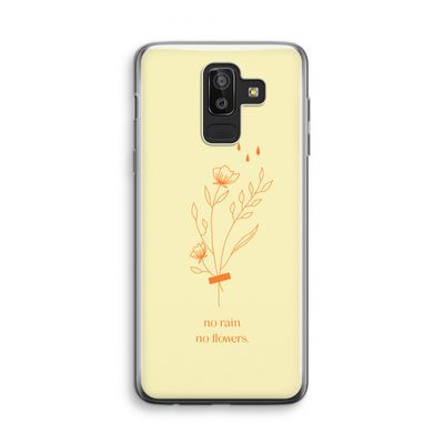 No rain no flowers: Samsung Galaxy J8 (2018) Transparant Hoesje