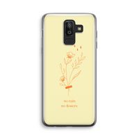 No rain no flowers: Samsung Galaxy J8 (2018) Transparant Hoesje