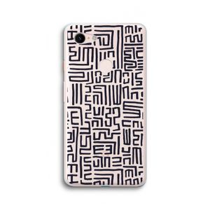 Moroccan Print: Google Pixel 3 XL Transparant Hoesje
