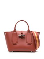Longchamp petit sac cabas Roseau en cuir - Orange