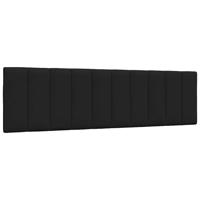 Hoofdbordkussen "Hanko" 180 cm stof zwart