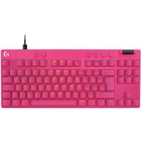Gamingtoetsenbord - Bedraad - Logitech G - Pro X TKL Rapid - AZERTY - Roze