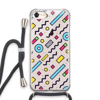 8-bit N°8: iPhone 7 Transparant Hoesje met koord