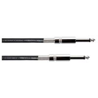 Cordial 14756 Jackplug Instrumenten Aansluitkabel [1x Jackplug male 6,3 mm (mono) - 1x Jackplug male 6,3 mm (mono)] 3.00 m Zwart Flexibel