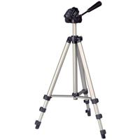 Hama Tripod 1/4 inch Werkhoogte: 42.5 - 125 cm Champagne Incl. tas, Waterpas