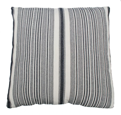 Kussen Streep Donker blauw/Ecru 50x50cm