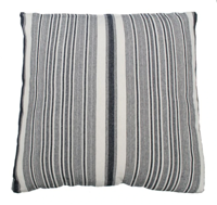 Kussen Streep Donker blauw/Ecru 50x50cm